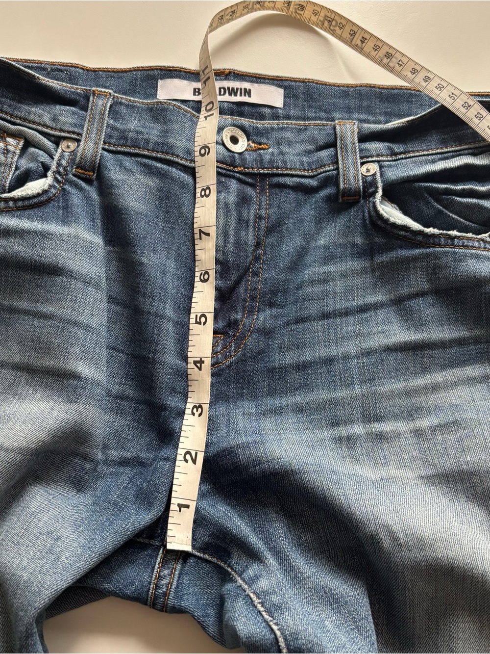 Baldwin The Ten Skinny Jeans Japanese denim 30 pike place medium wash - Picture 15 of 16